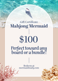 Mahjong Mermaid Digital Gift Certificate - $100