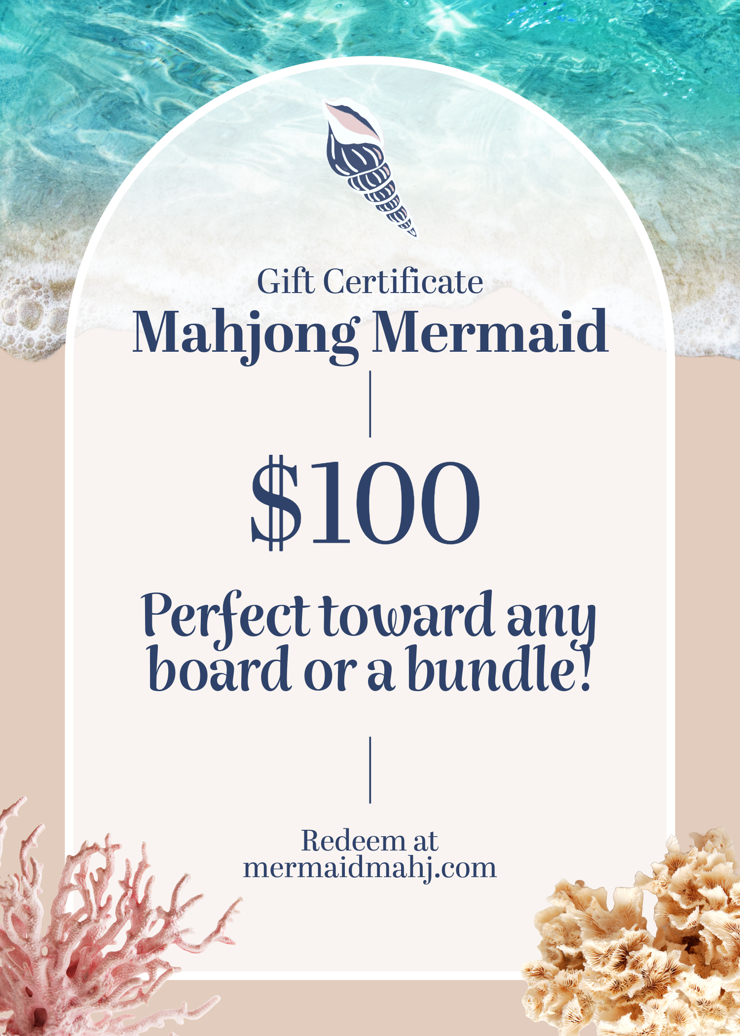 Mahjong Mermaid Digital Gift Certificate - $100