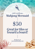 Mahjong Mermaid Digital Gift Certificate - $50