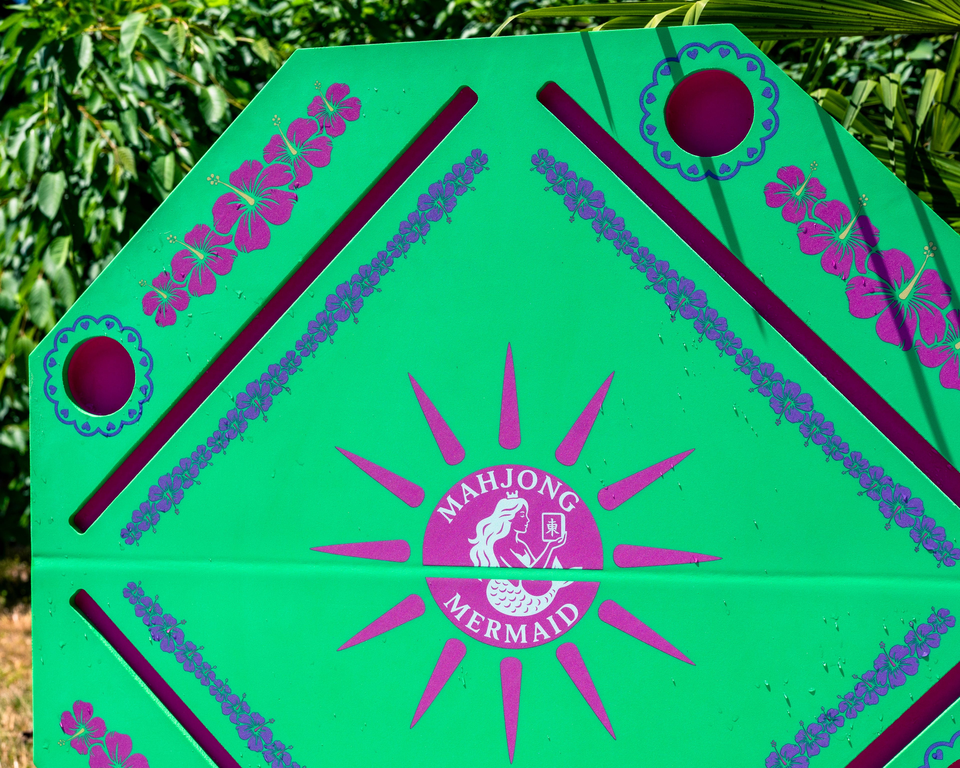 Classic Mermaid Mahj Mat – Green - In Stock!