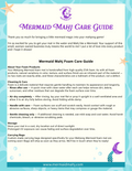 Mermaid Mahj Care Guide + Mermaid Bubbles Card - Digital Download