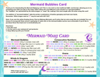 Mermaid Mahjong alternate card and instructions. Sunny Tiles extra tile explanation.